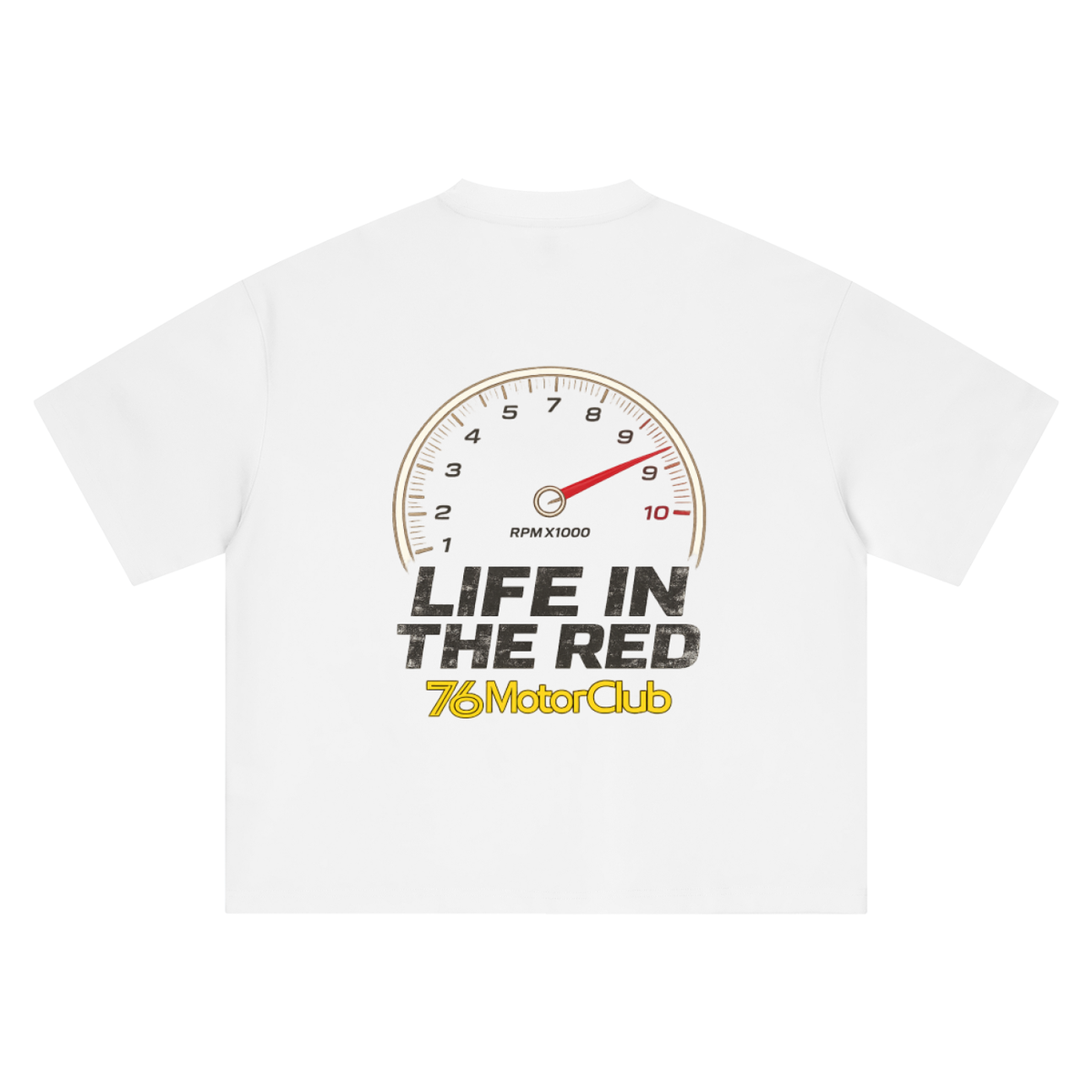 Life in the Red Tee by 76 Motor Club