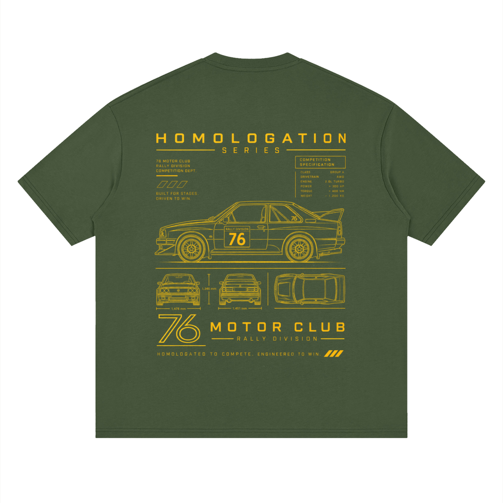 76 Rally Blueprint Tee by 76 Motor Club