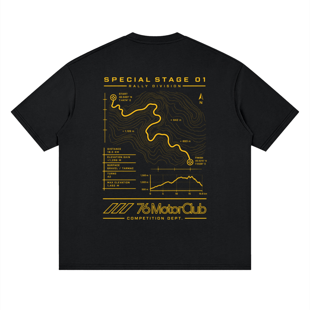 76 Rally Stage 1 Tee by 76 Motor Club