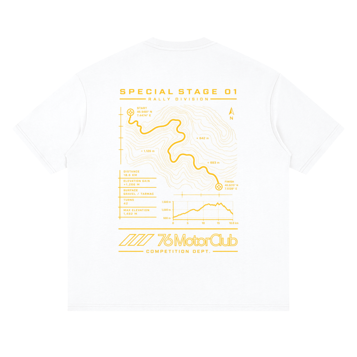 76 Rally Stage 1 Tee by 76 Motor Club
