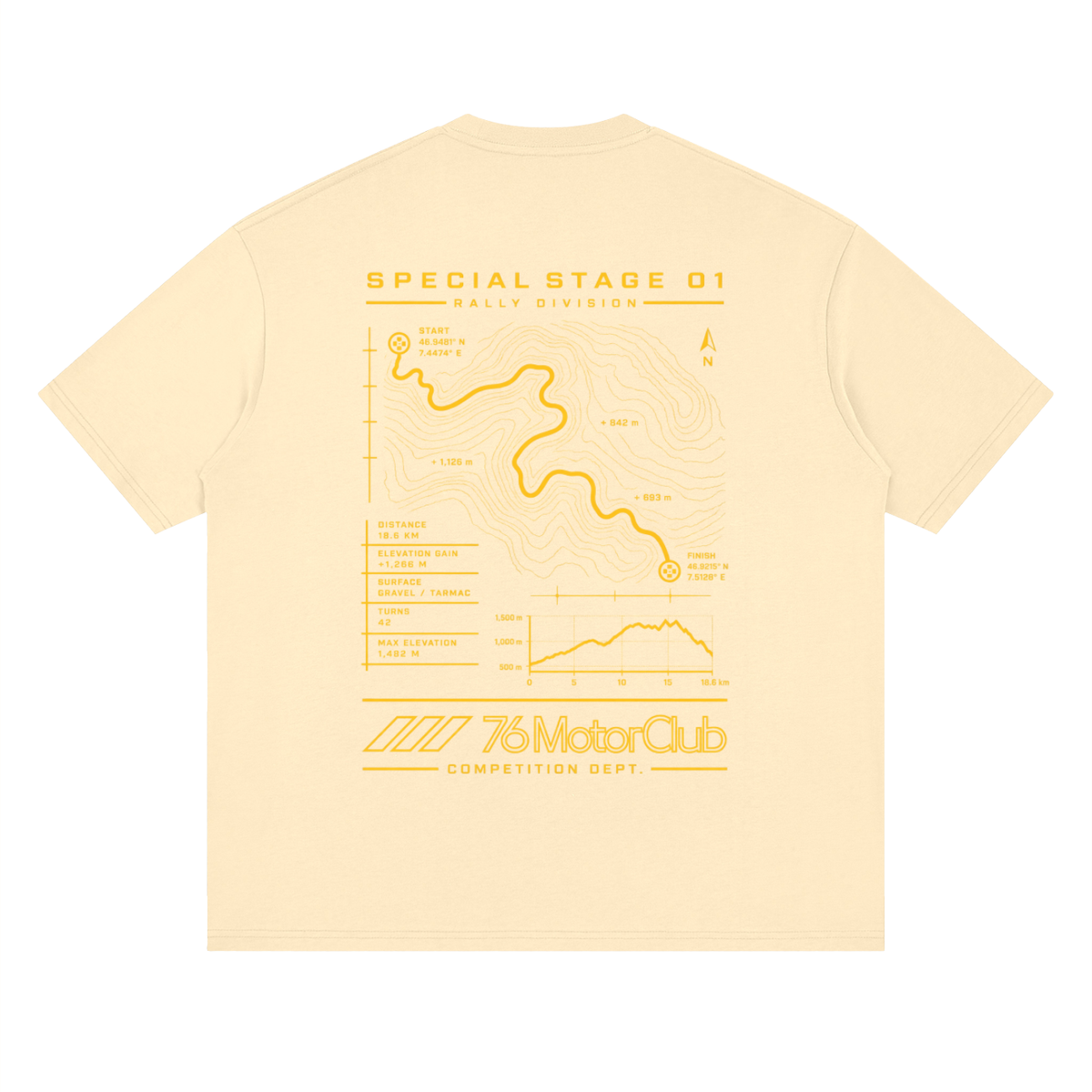 76 Rally Stage 1 Tee by 76 Motor Club