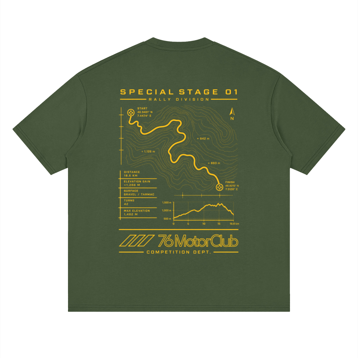 76 Rally Stage 1 Tee by 76 Motor Club