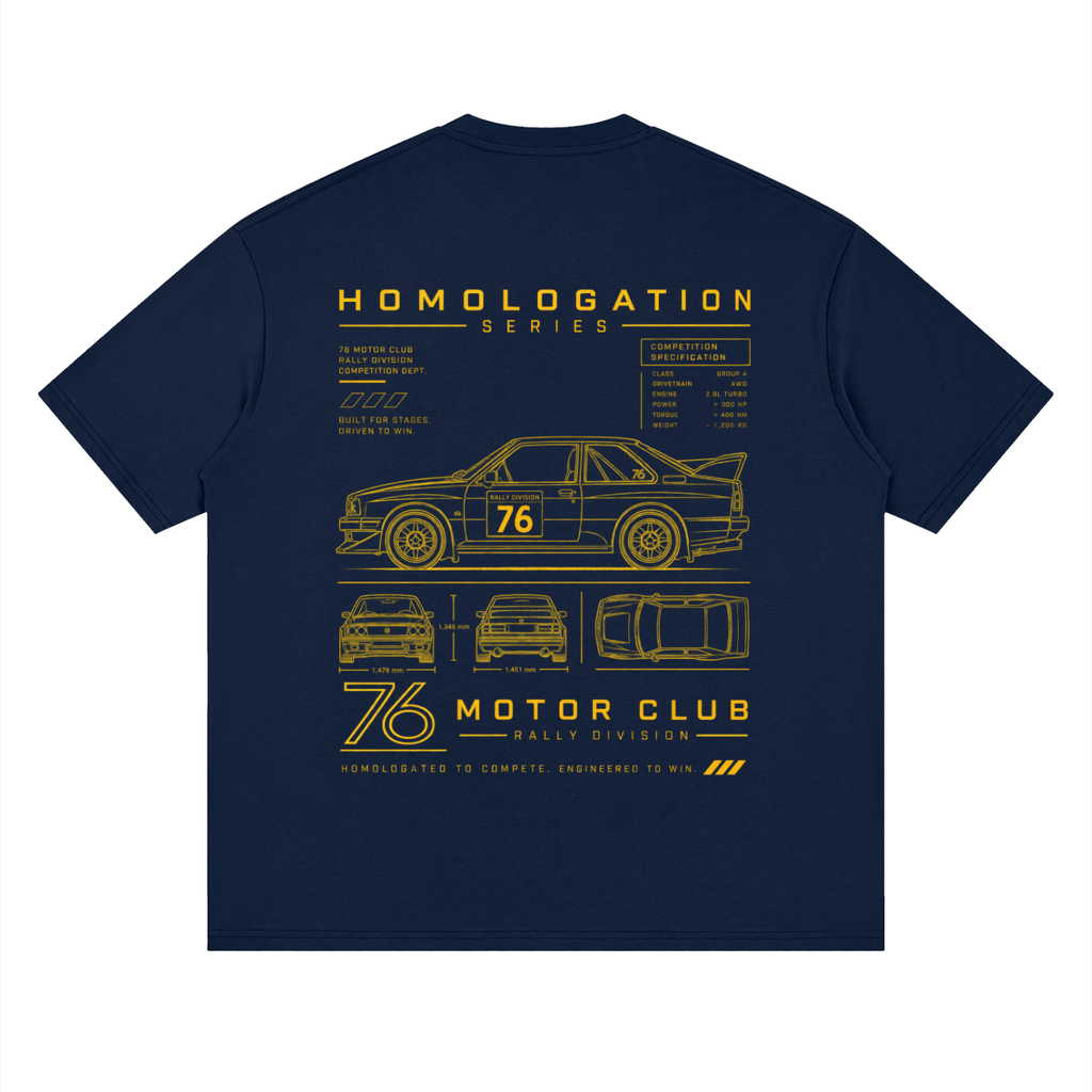 76 Rally Blueprint Tee by 76 Motor Club