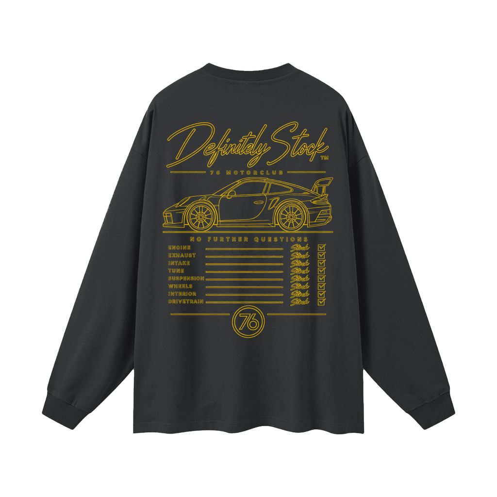 Definitely Stock Long Sleeve Tee by 76 Motor Club