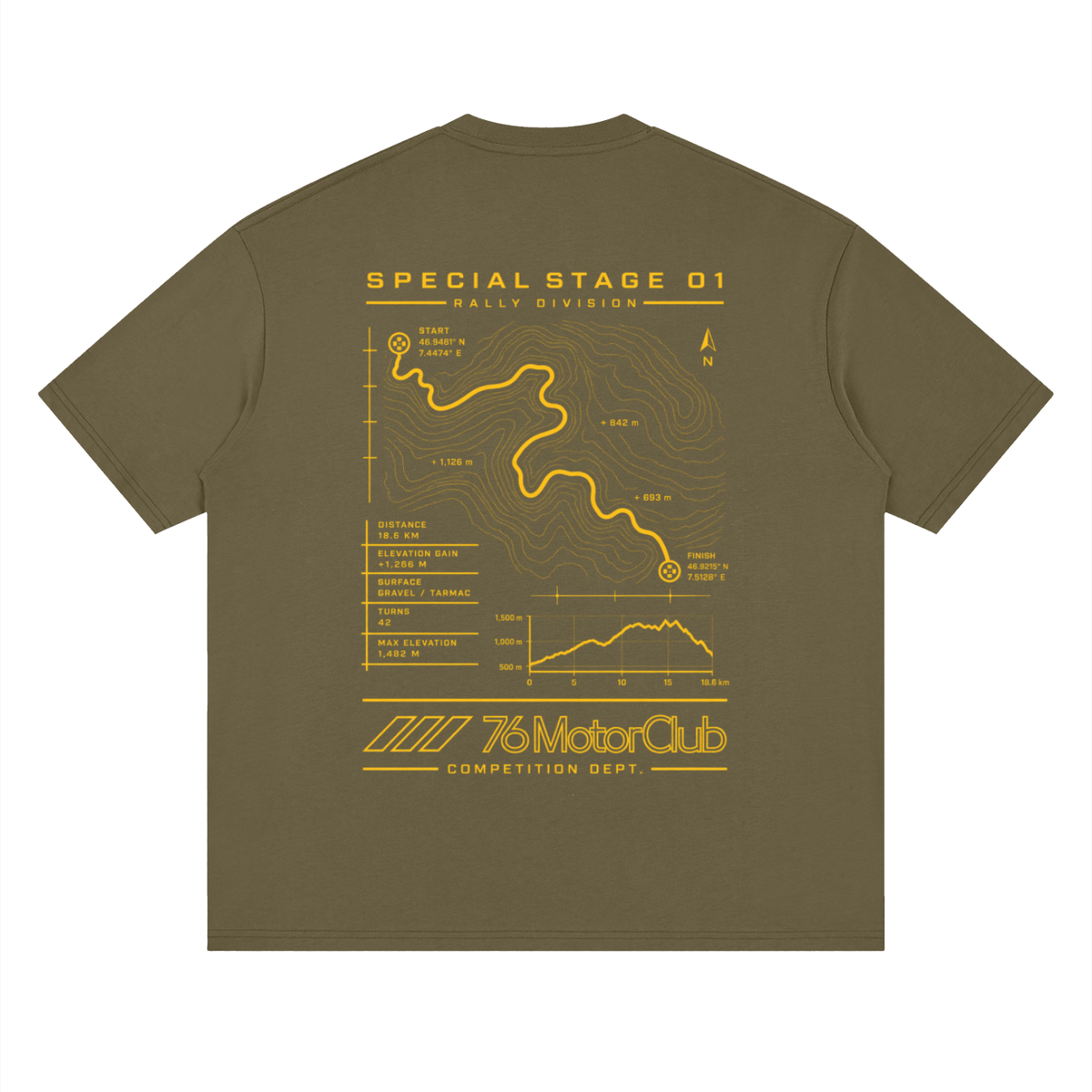 76 Rally Stage 1 Tee by 76 Motor Club
