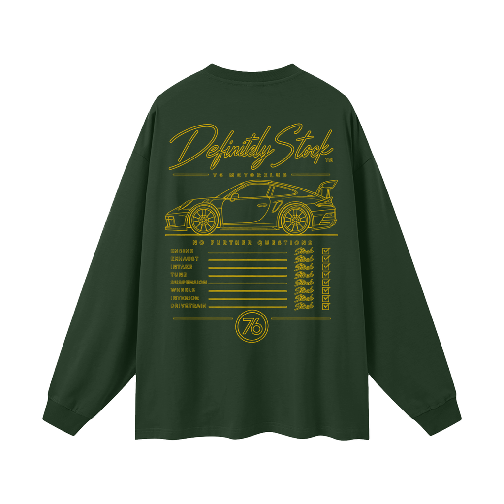Definitely Stock Long Sleeve Tee by 76 Motor Club