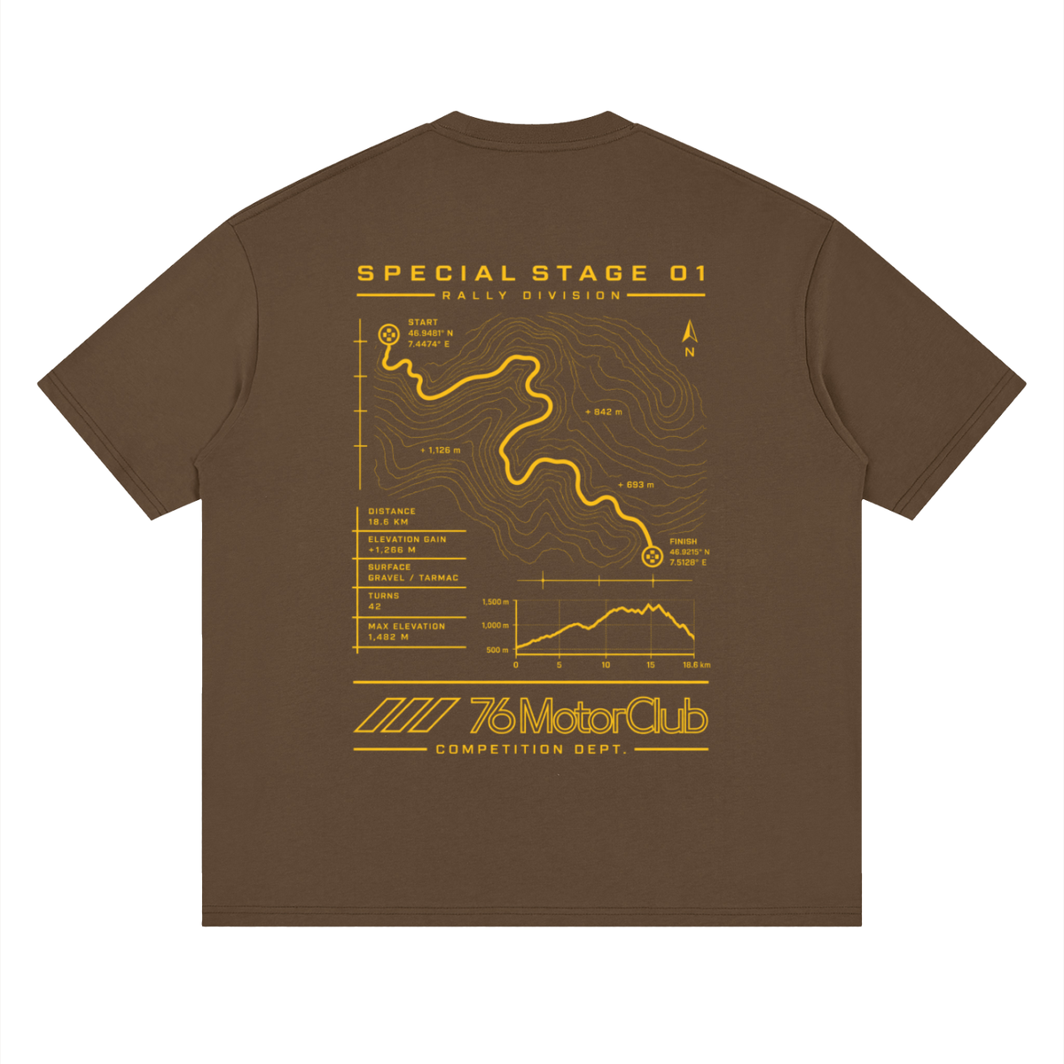 76 Rally Stage 1 Tee by 76 Motor Club