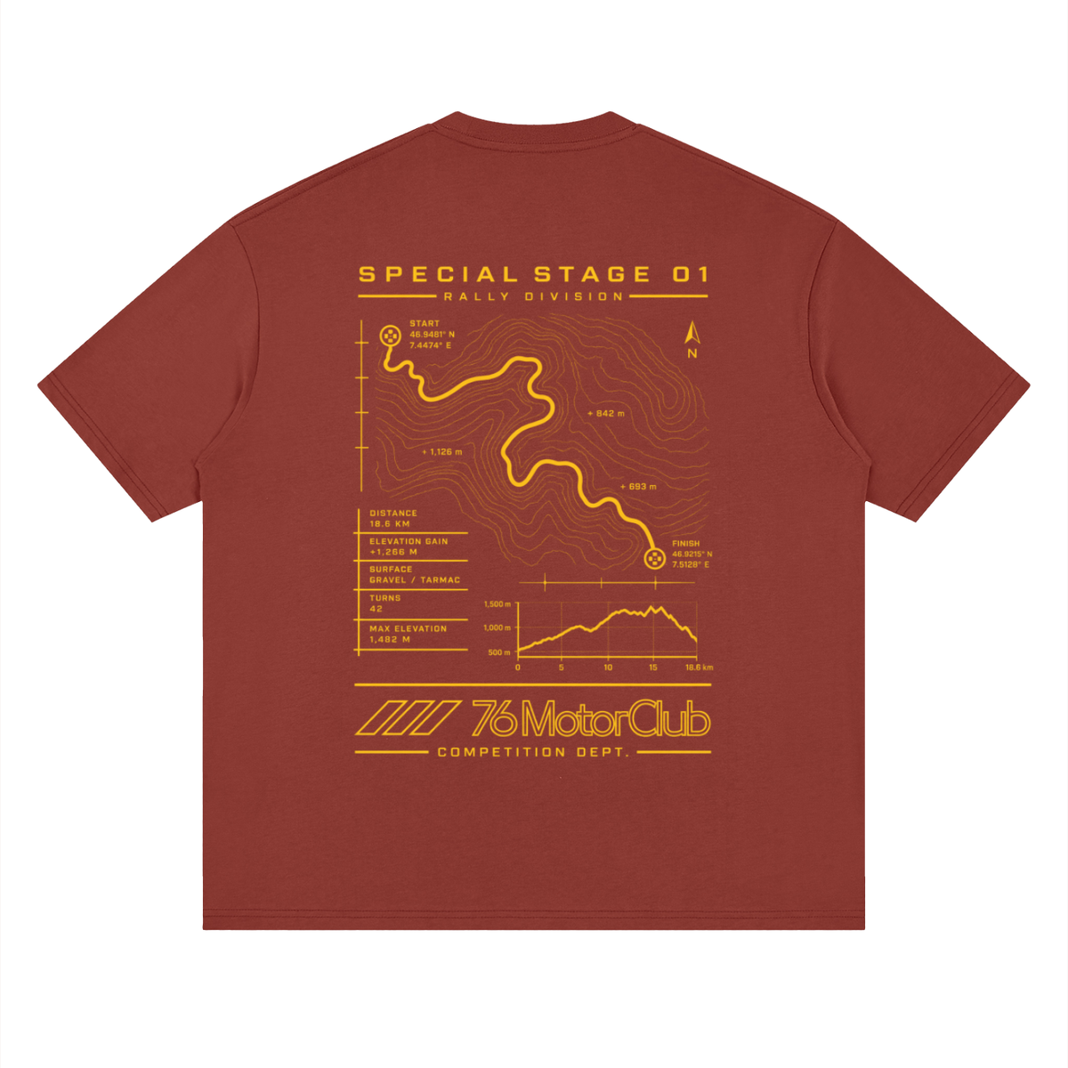 76 Rally Stage 1 Tee by 76 Motor Club